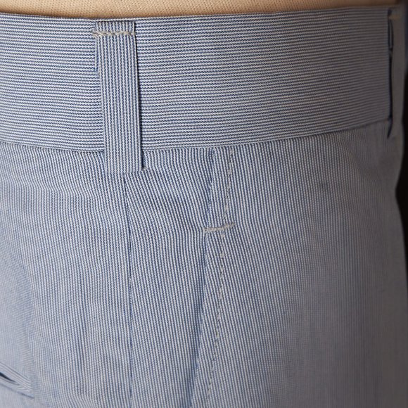 1980s Blue Pin Stripe Deadstock Pants - Picture 7 of 11